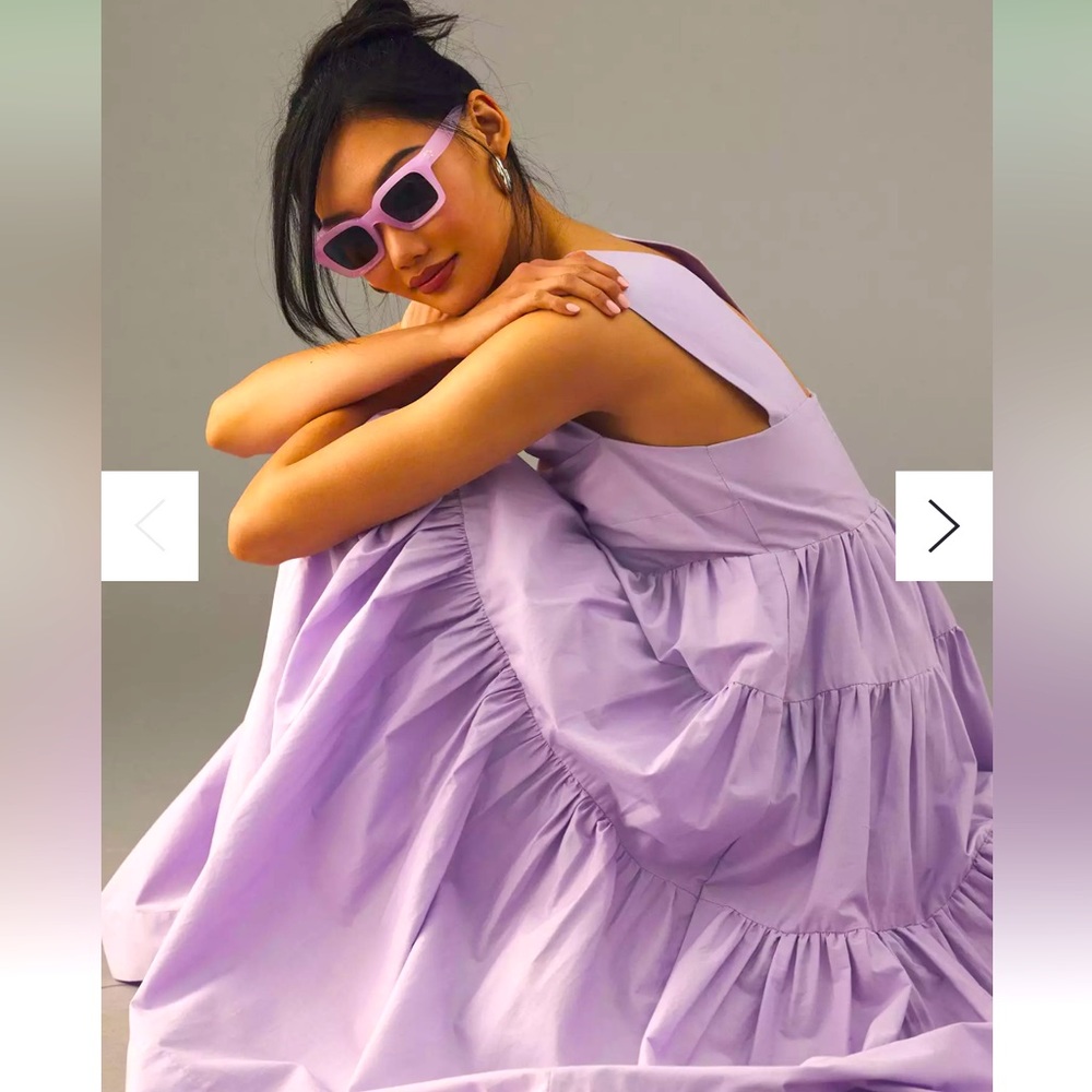 The Helena Square-Neck Babydoll Dress. Brand new.